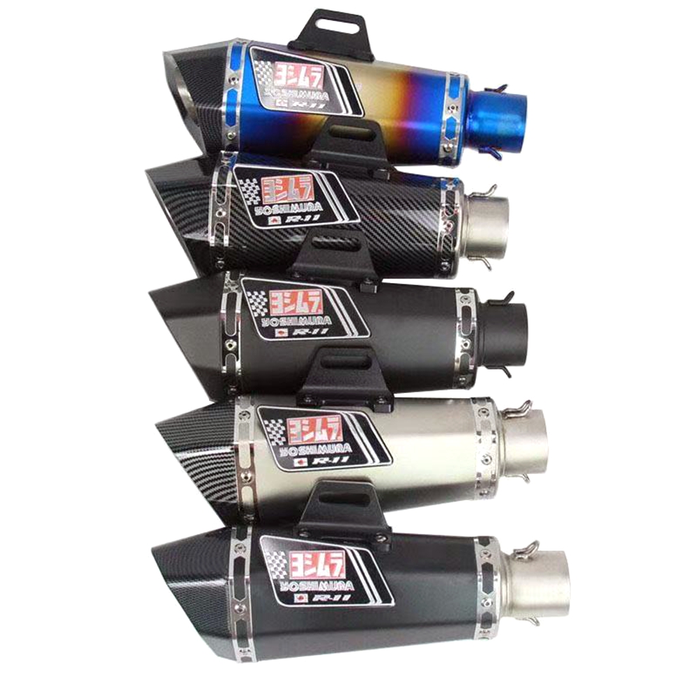 Exhaust Muffler Stainless Steel Universal - Universal 51mm Inlet Motorcycle Exhaust Pipe