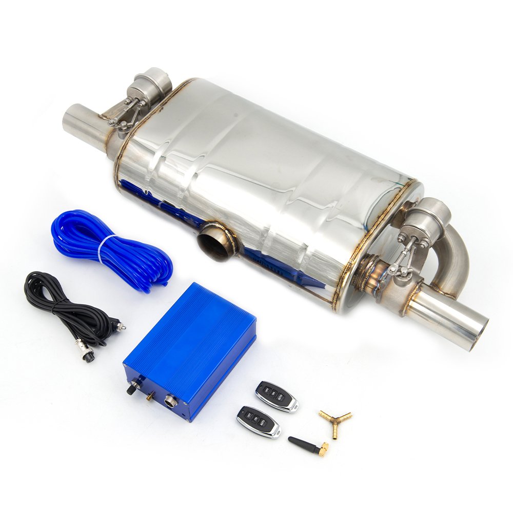 Exhaust Dump Valve With Wireless Remote - Universal T-Type Exhaust Muffler With Wireless