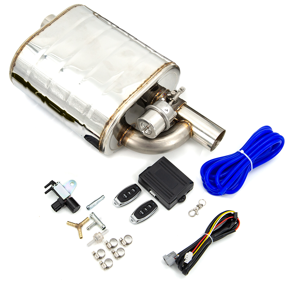 Exhaust Dump Valve With Wireless Remote - Universal Car Exhaust System Exhaust Muffler