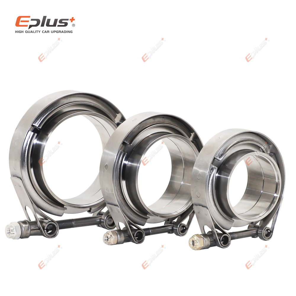 Exhaust V Band Clamp Flange Kit Stainless - Eplus Car 304 Stainless Steel V