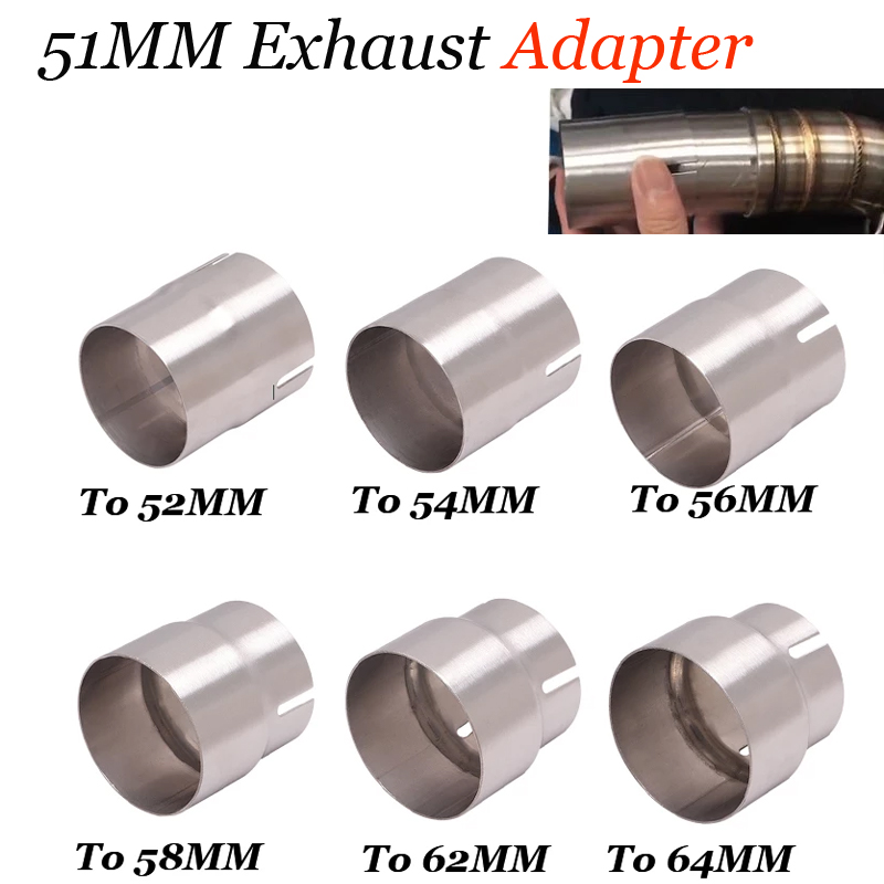 Exhaust Muffler Stainless Steel Universal - Universal Motorcycle Racing Exhaust Escape 51mm