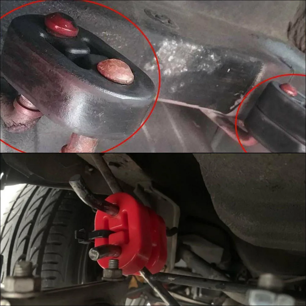 Exhaust Hanger Rubber Insulator Heavy Duty - Universal Exhaust Hanger Bracket 2 Hole
