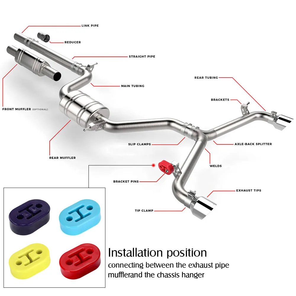 Exhaust Hanger Rubber Insulator Heavy Duty - 2 Holes Heavy Duty Rubber Exhaust