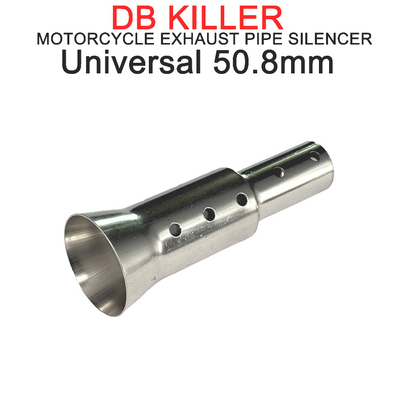 Exhaust Muffler Stainless Steel Universal - Universal 51mm Motorcycle Exhaust Escape Removable