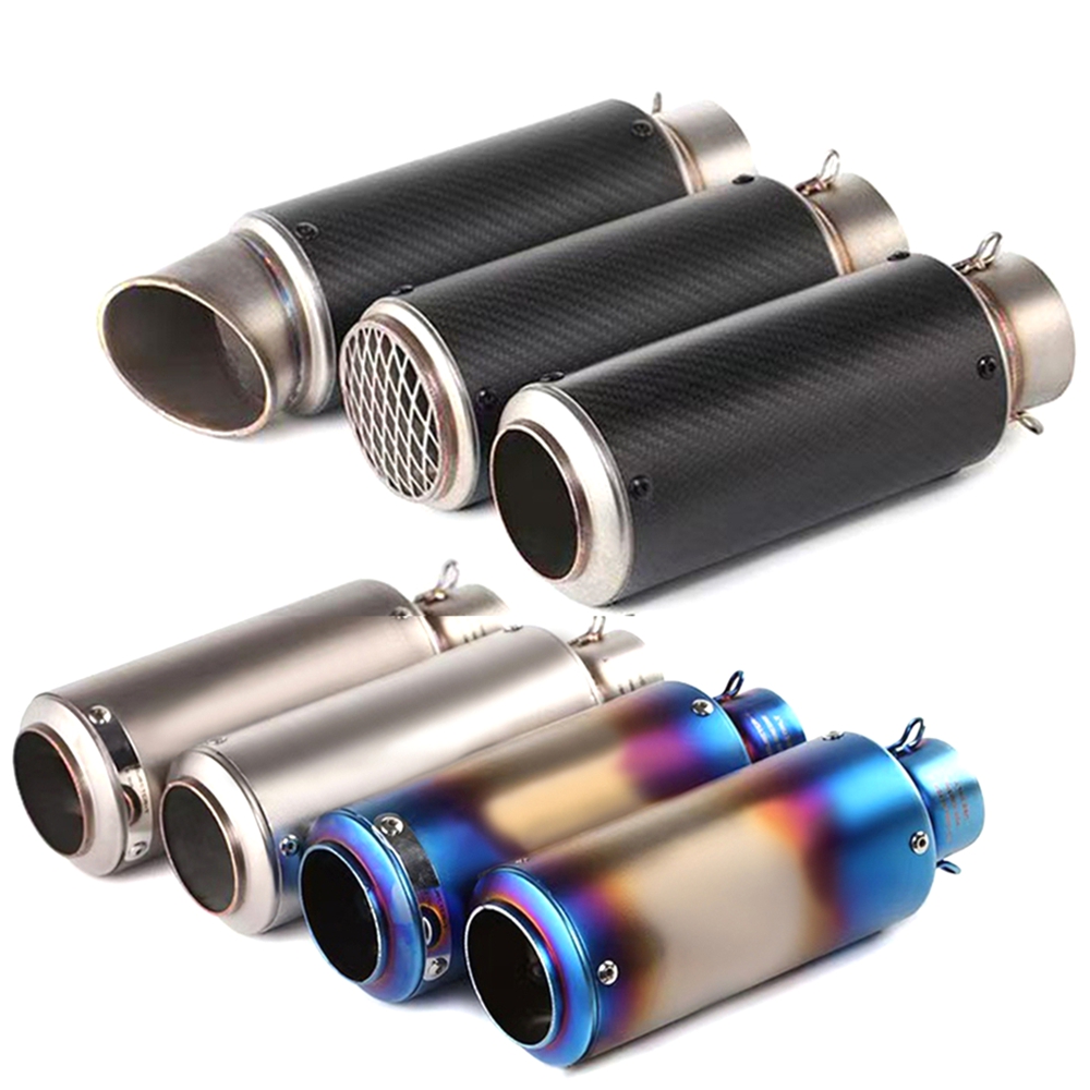 Exhaust Muffler Stainless Steel Universal - Universal 51mm 60mm Motorcycle Exhaust SC