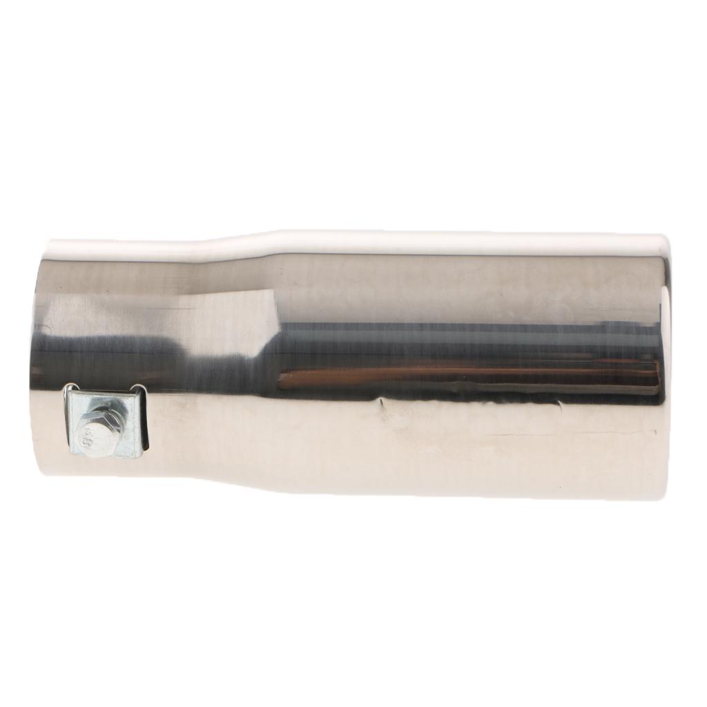 Exhaust Muffler Stainless Steel Universal - 1PC 30-50mm Inlet Stainless Steel Exhaust