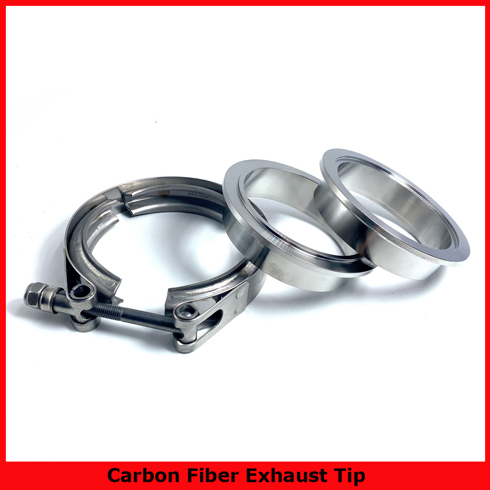 Exhaust V Band Clamp Flange Kit Stainless - 304 Stainless Steel 2