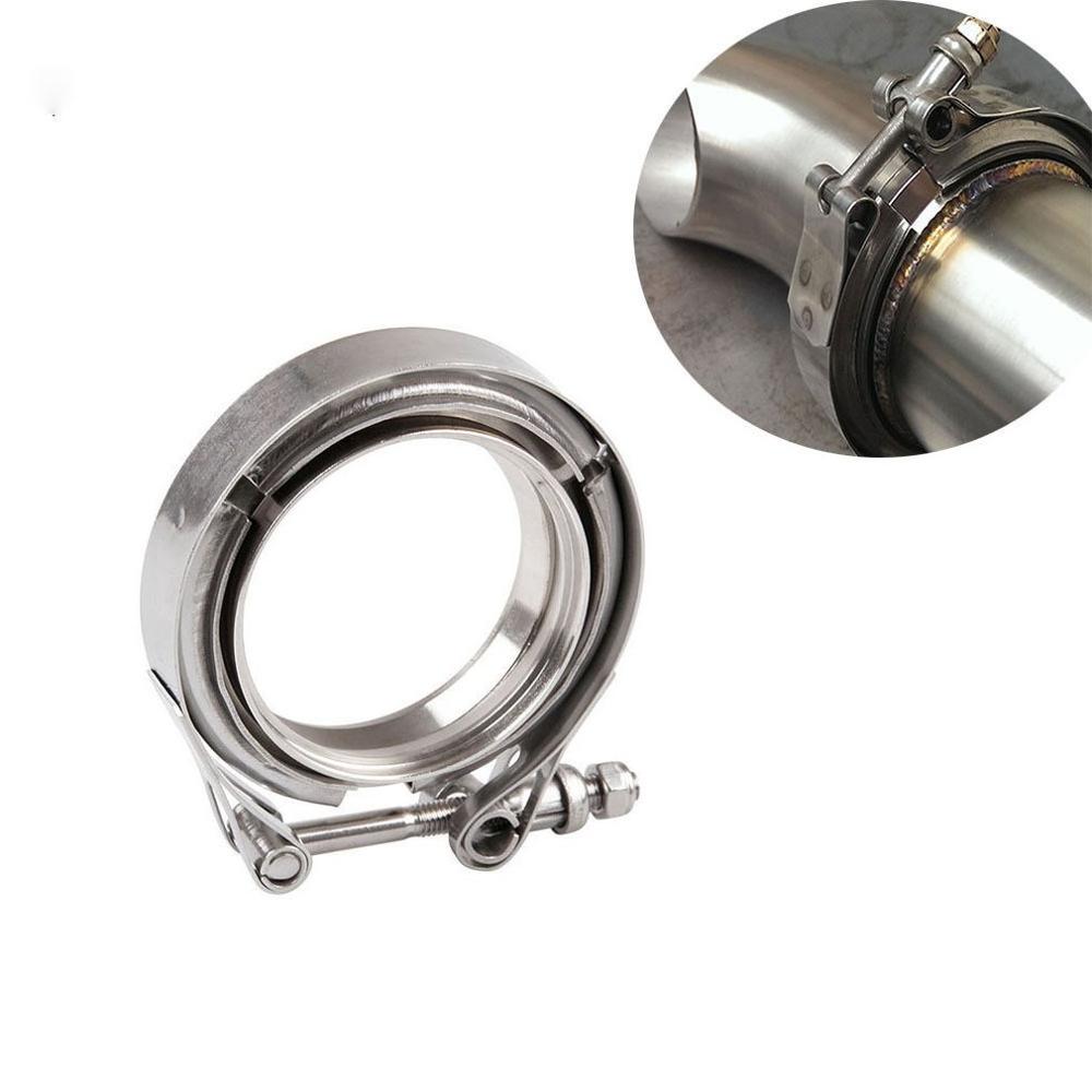 Exhaust V Band Clamp Flange Kit Stainless - 2.5/3 Inch Male/Female Ss304 V-Band Clamp