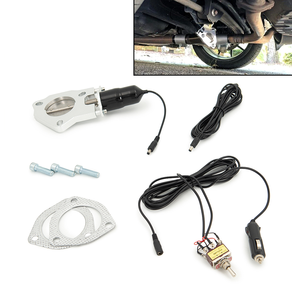 Universal 2.5 inch 3.0 inch Ex - Electric Exhaust Cutout Valve Kit 2.5 3.0 review and price