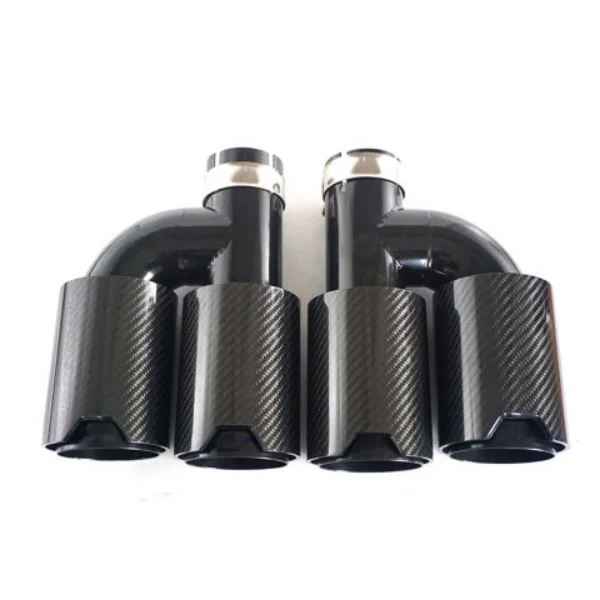 Type Carbon Fiber Exhaust Tip- - Exhaust Tips Dual Outlet Carbon Fiber 63Mm review and price