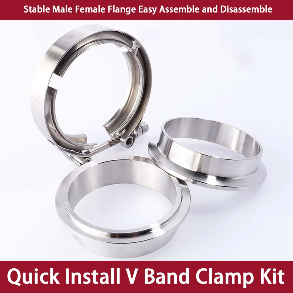 Universal 304 Stainless Steel  - Exhaust V Band Clamp Flange Kit Stainless review and price