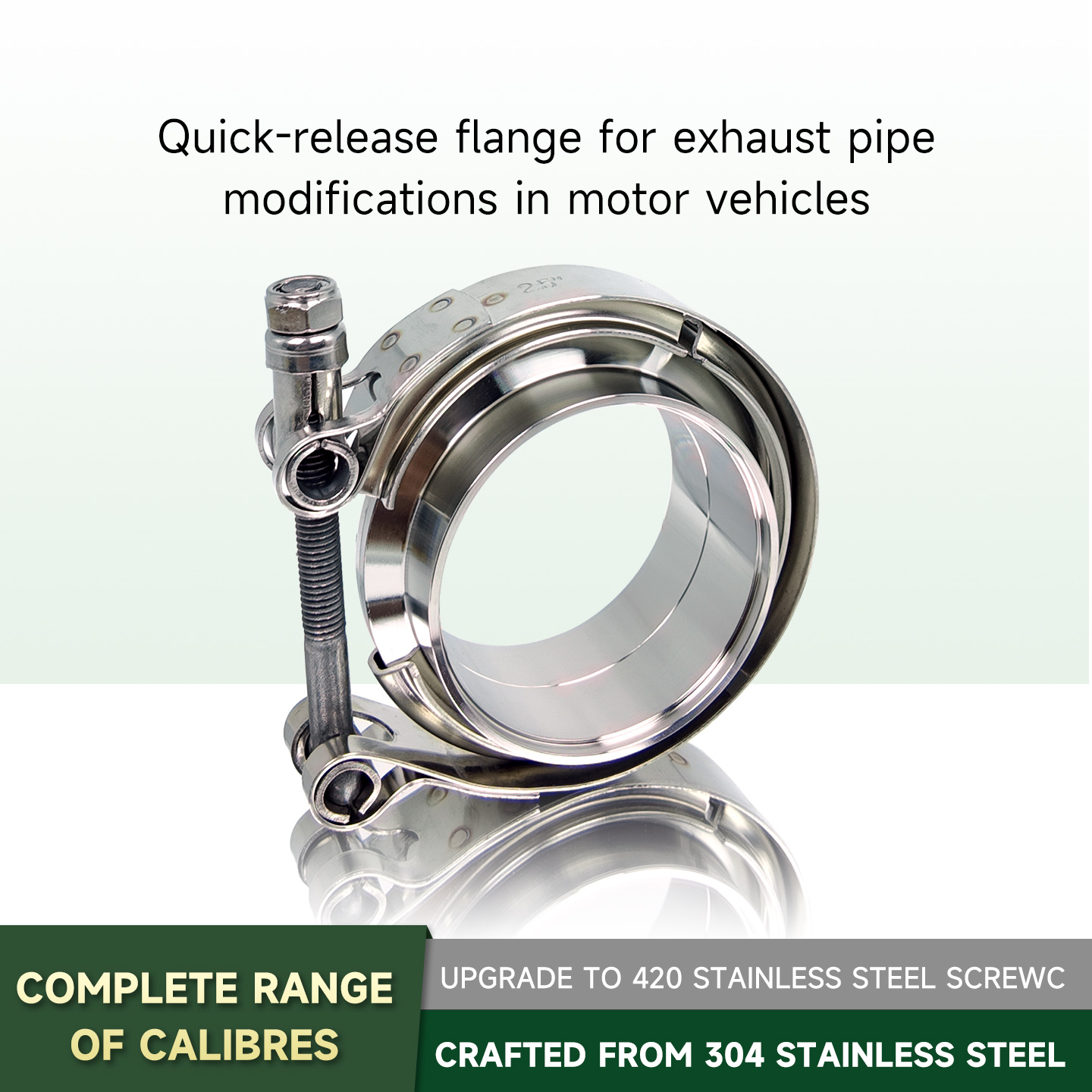 304 Stainless Steel V Band Cla - Exhaust V Band Clamp Flange Kit Stainless review and price