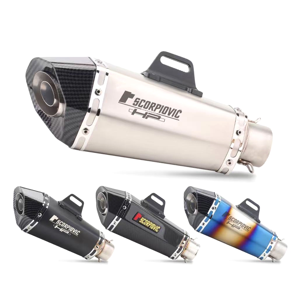 Universal 51mm Inlet Motorcycl - Exhaust Muffler Stainless Steel Universal review and price