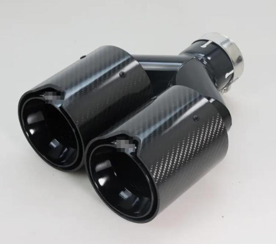 2 Pcs Dual Outlet Carbon Fiber - Exhaust Tips Dual Outlet Carbon Fiber 63Mm review and price
