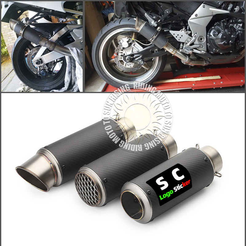 51mm/60mm motorcycle universal - Exhaust Muffler Stainless Steel Universal review and price