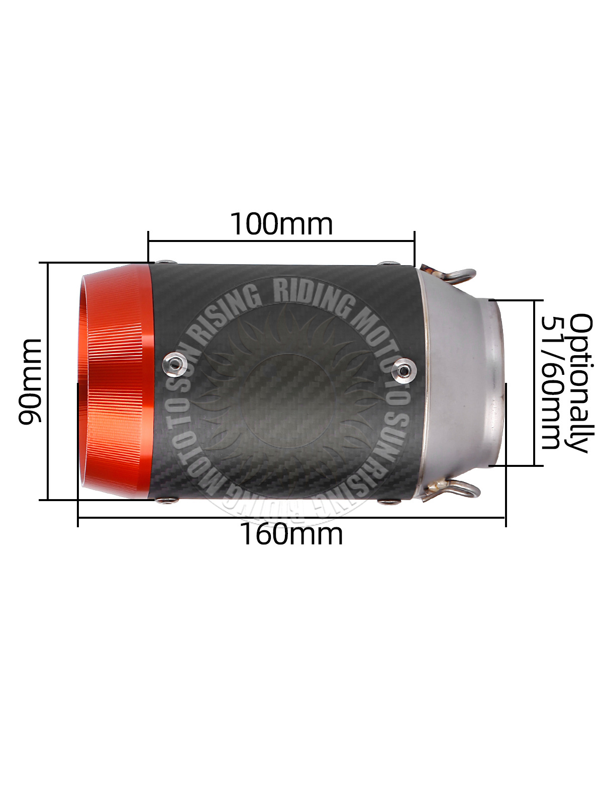 51 60mm Universal Stainless St - Exhaust Muffler Stainless Steel Universal review and price