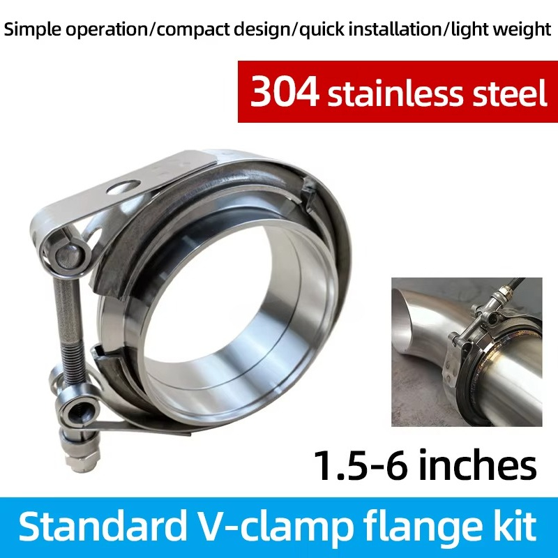 304 Stainless Steel Quick Rele - Exhaust V Band Clamp Flange Kit Stainless review and price