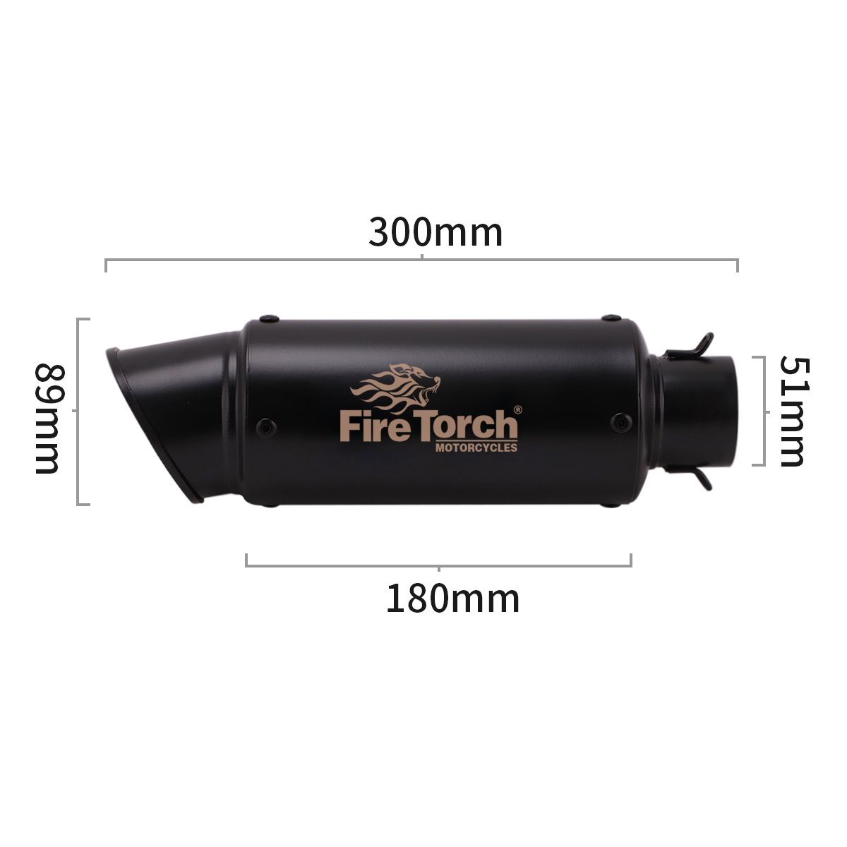 Universal 51MM Motorcycle Exha - Exhaust Muffler Stainless Steel Universal review and price