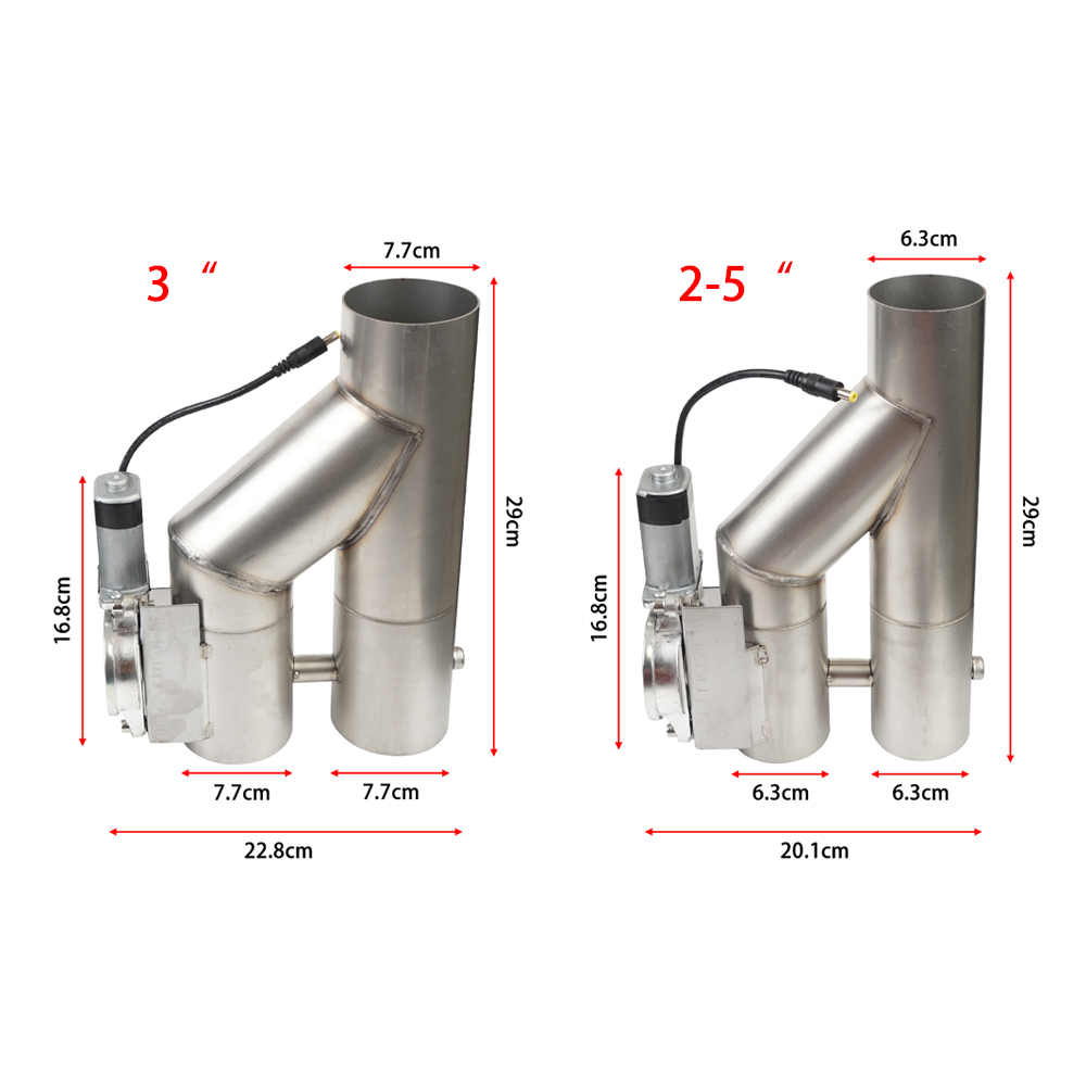 Stainless Steel Car Exhaust Y  - Dual Exhaust Cutout Valve Y Pipe Stainless review and price