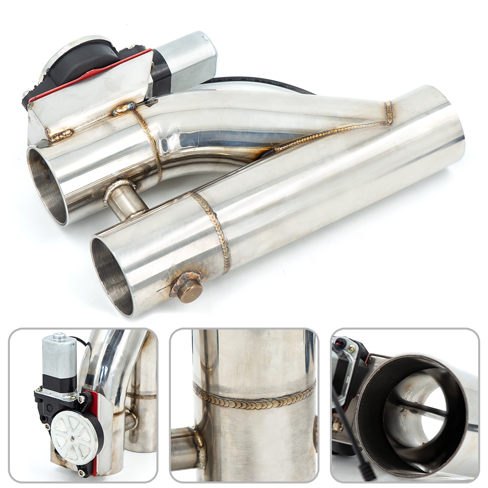 2.0 Inch 304 Stainless Steel T - Dual Exhaust Cutout Valve Y Pipe Stainless review and price
