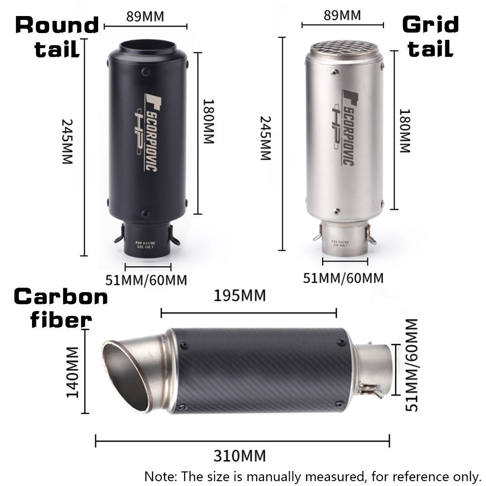 Universal motorcycle exhaust m - Exhaust Muffler Stainless Steel Universal review and price