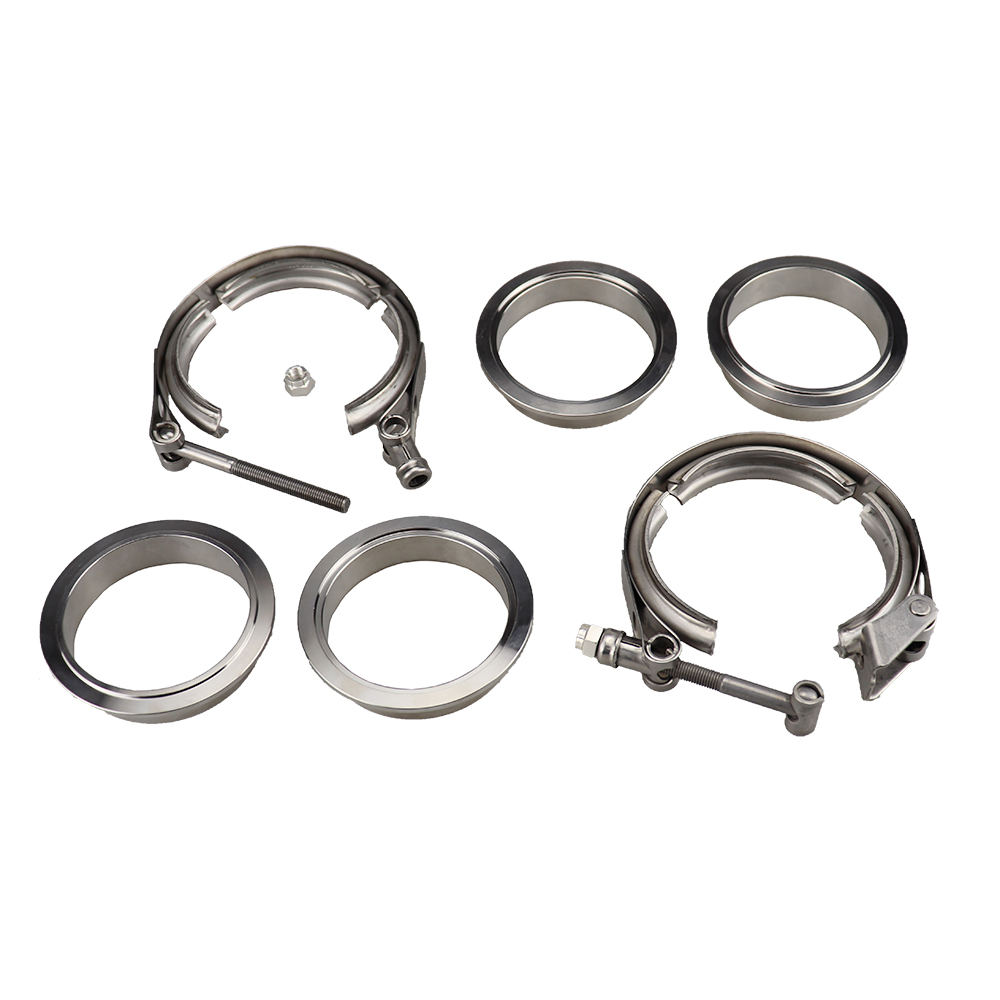 304 Stainless Steel 2' 2.5' 3' - Exhaust V Band Clamp Flange Kit Stainless review and price