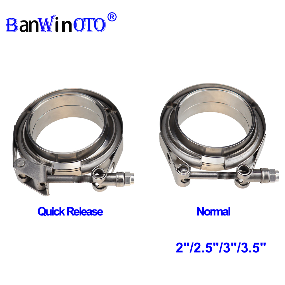 304 Stainless Steel 2' 2.5' 3' - Exhaust V Band Clamp Flange Kit Stainless review and price