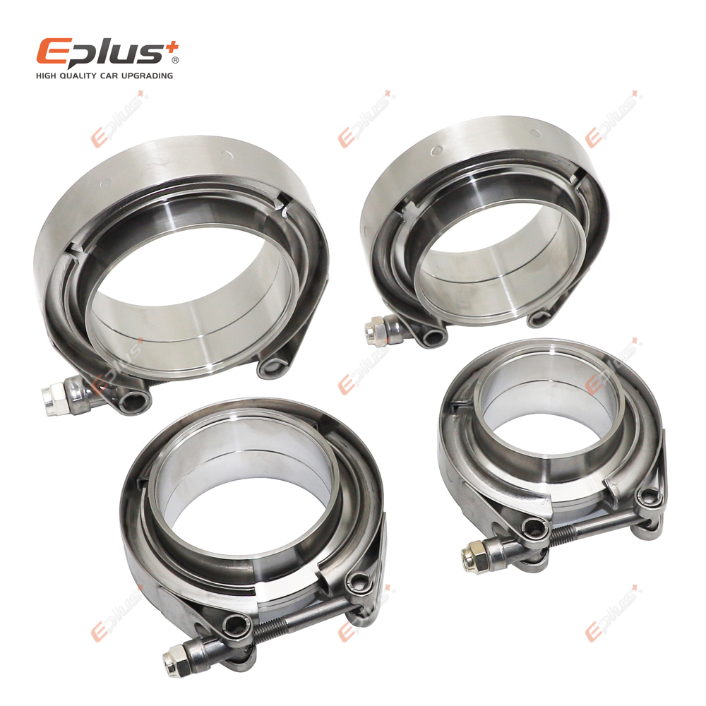 Eplus Car 304 Stainless Steel  - Exhaust V Band Clamp Flange Kit Stainless review and price