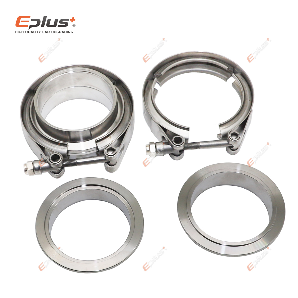 Eplus Car 304 Stainless Steel  - Exhaust V Band Clamp Flange Kit Stainless review and price