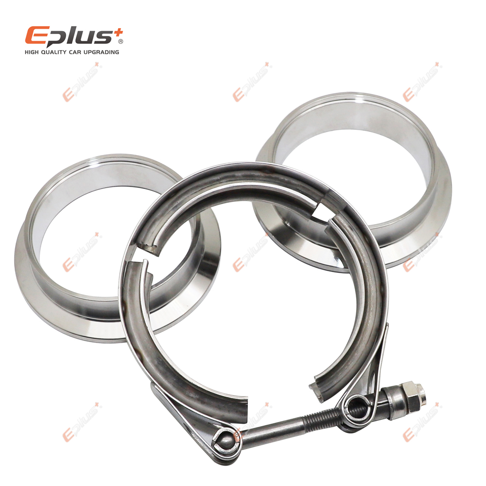 Eplus Car 304 Stainless Steel  - Exhaust V Band Clamp Flange Kit Stainless review and price