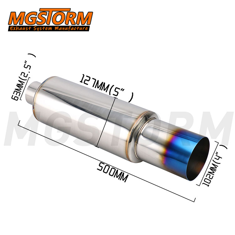 Universal Racing Muffler 5inch - Exhaust Muffler Stainless Steel Universal review and price