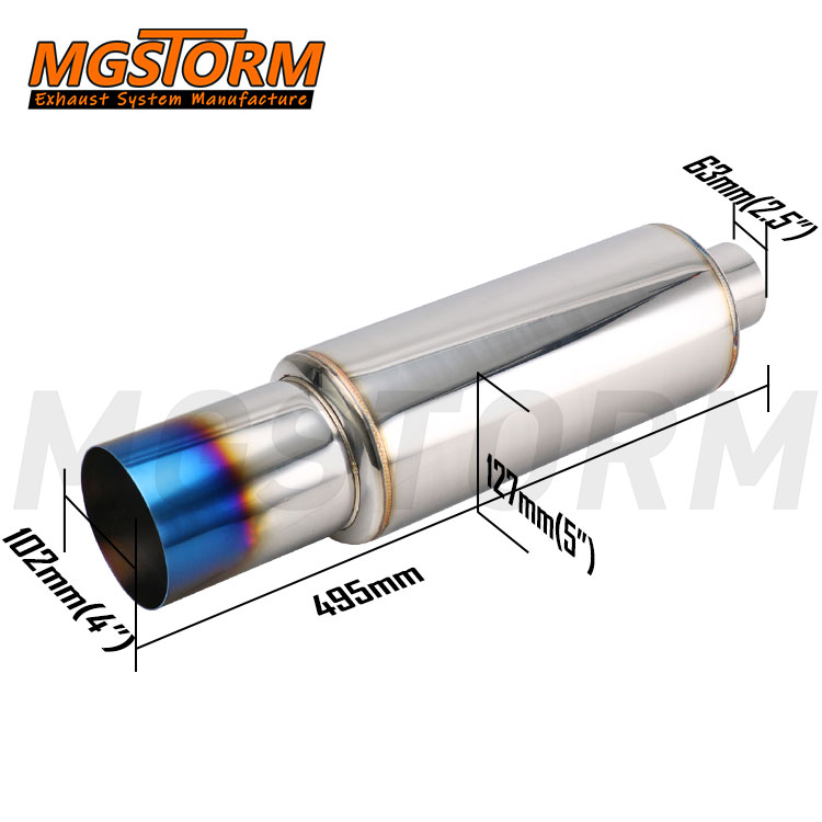 Universal Racing Muffler 5inch - Exhaust Muffler Stainless Steel Universal review and price