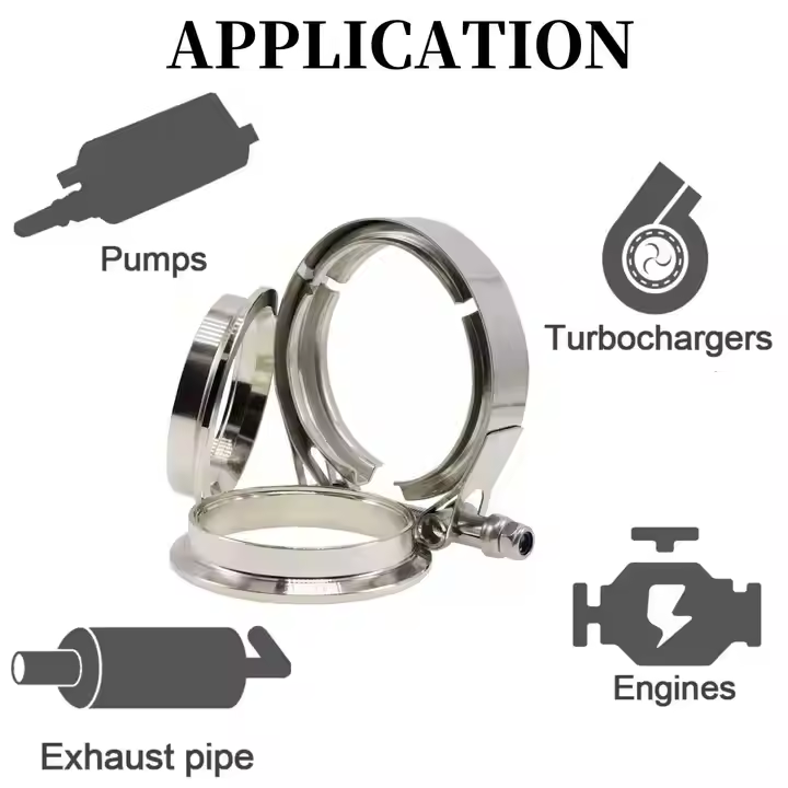 For 304 Stainless Steel Univer - Exhaust V Band Clamp Flange Kit Stainless review and price