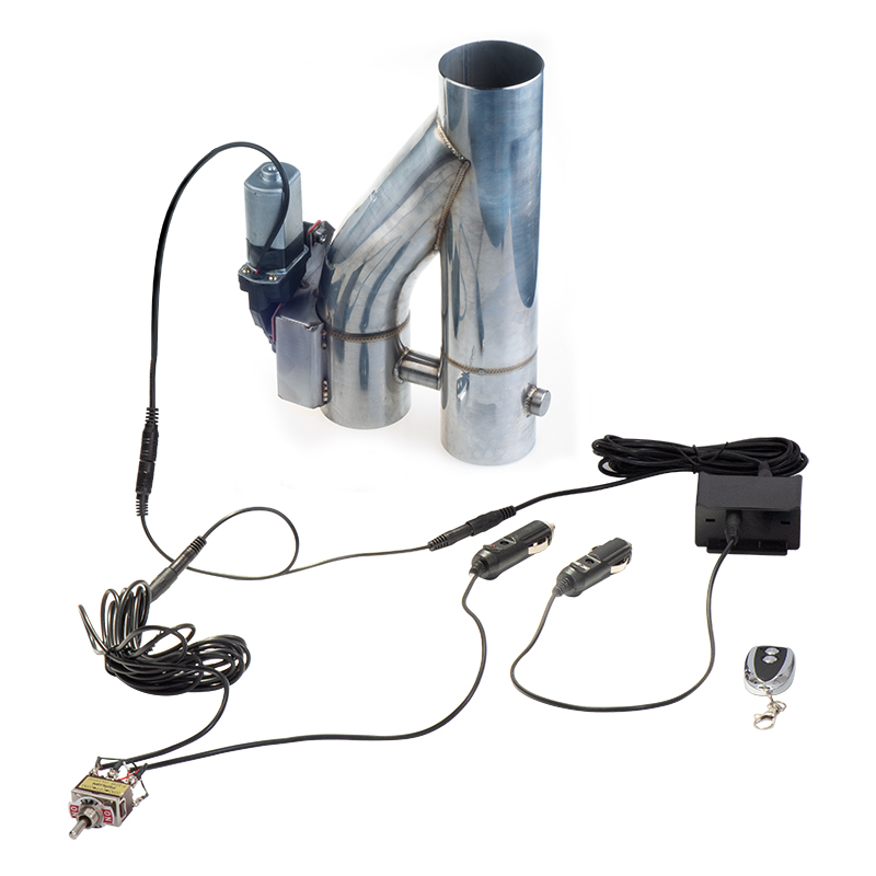 Universal Y Pipe Electric Exha - Dual Exhaust Cutout Valve Y Pipe Stainless review and price