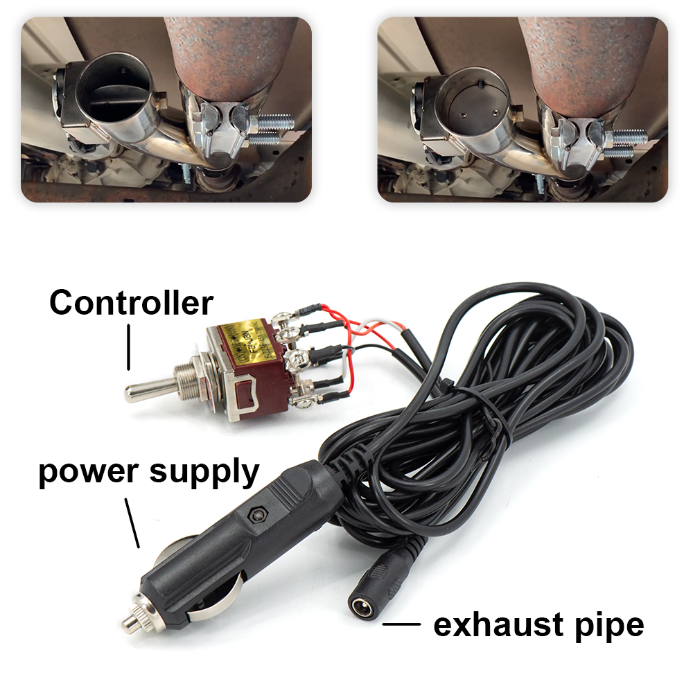 Universal Y Pipe Electric Exha - Dual Exhaust Cutout Valve Y Pipe Stainless review and price