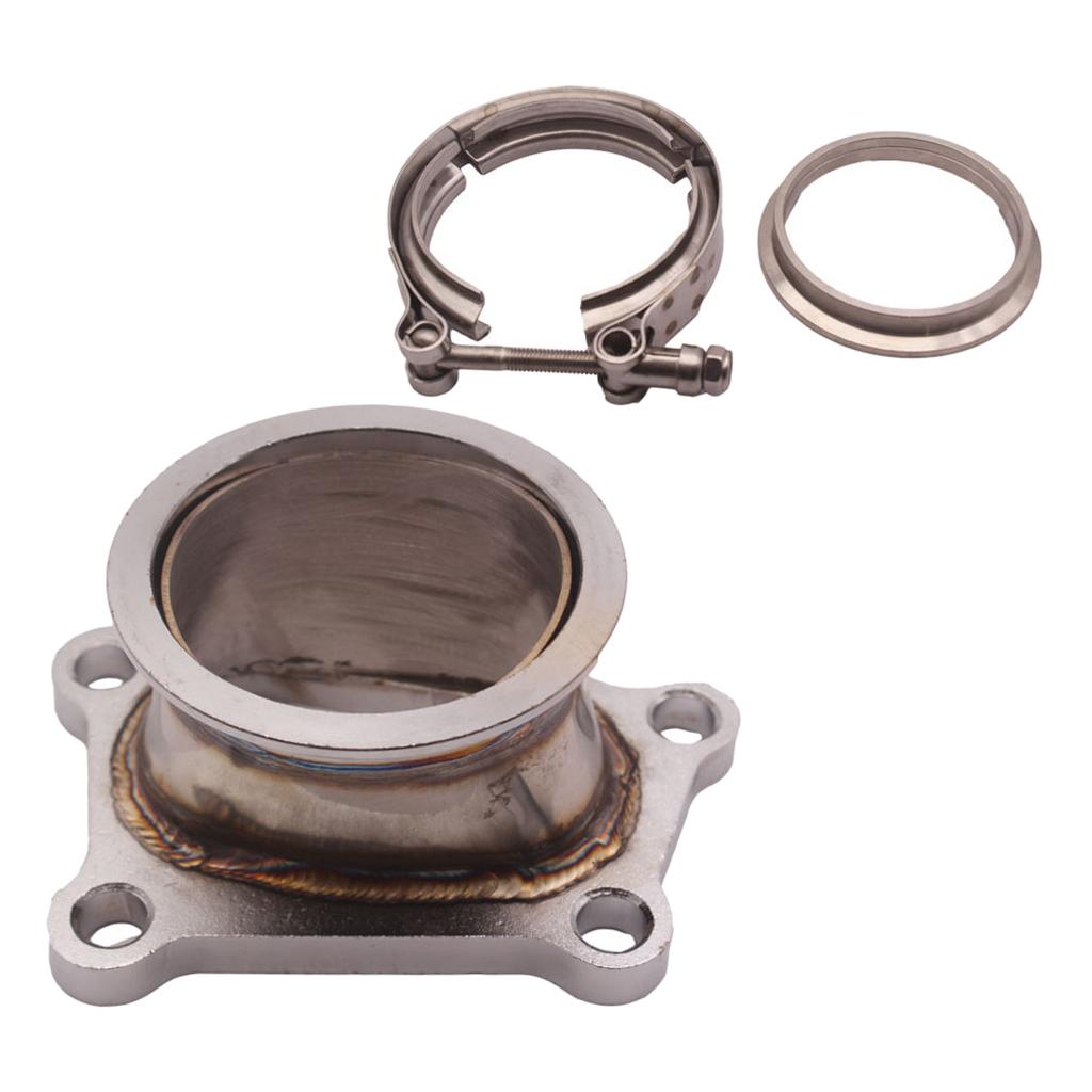 76mm V Band Turbo Flange Stain - Exhaust V Band Clamp Flange Kit Stainless review and price