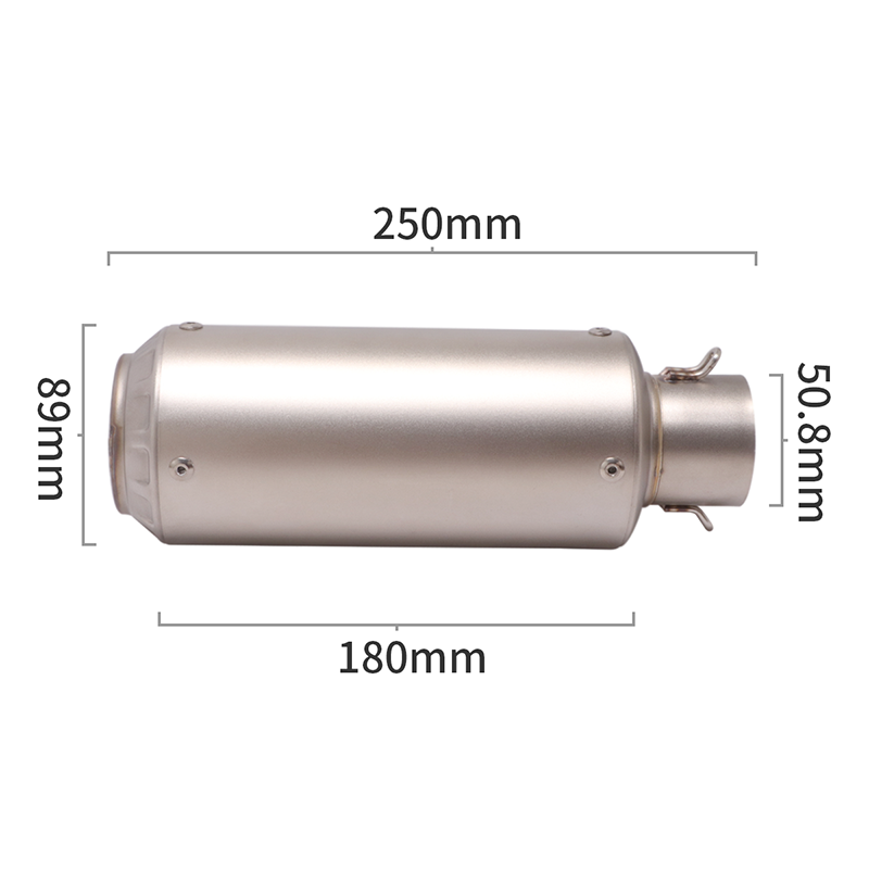Universal Motorcycle 51MM Exha - Exhaust Muffler Stainless Steel Universal review and price