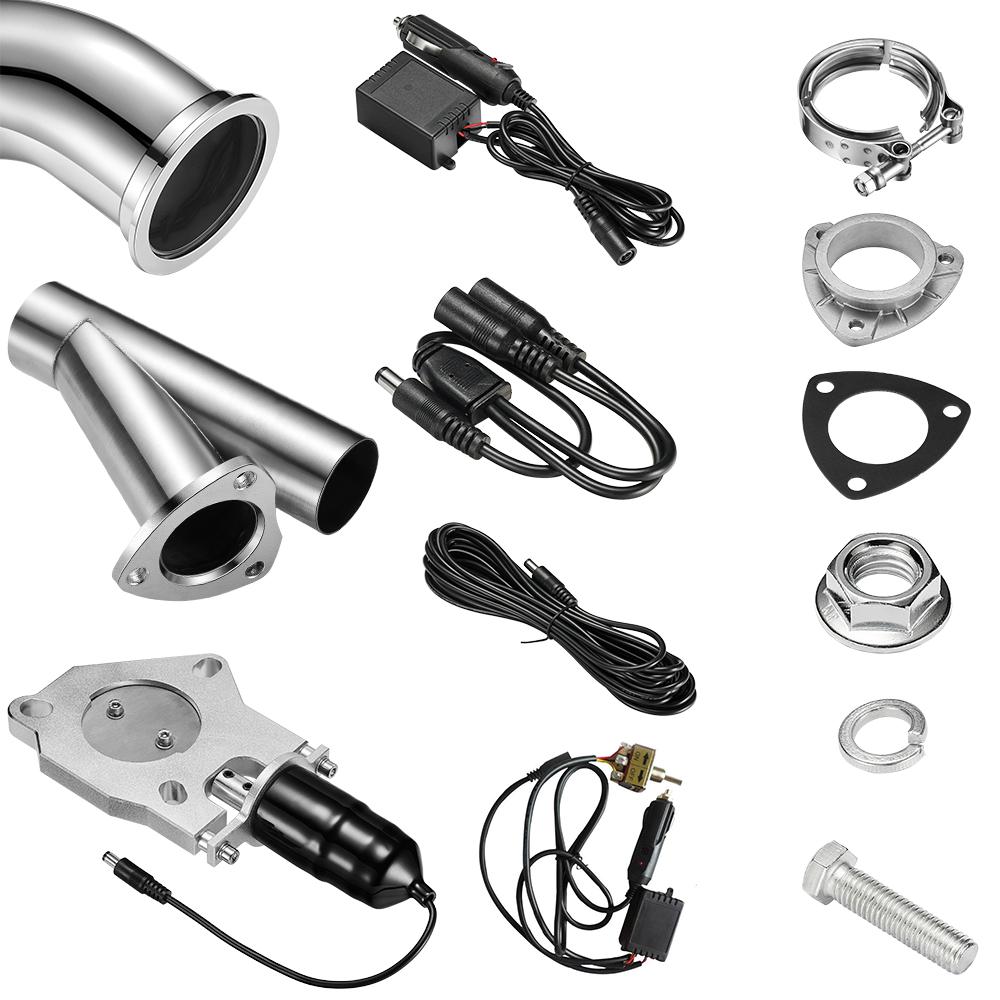 2.0/2.25/2.5/3.0 Inch Dual Man - Dual Exhaust Cutout Valve Y Pipe Stainless review and price