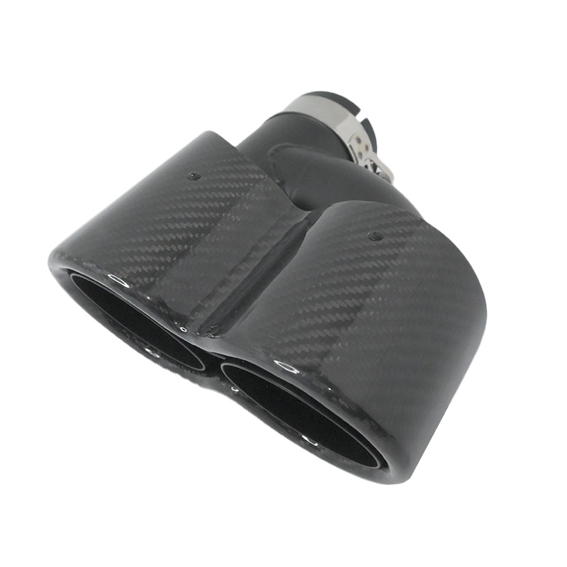Y-Type Dual Exhaust Tips 63mm  - Exhaust Tips Dual Outlet Carbon Fiber 63Mm review and price