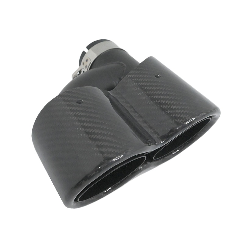 Y-Type Dual Exhaust Tips 63mm  - Exhaust Tips Dual Outlet Carbon Fiber 63Mm review and price