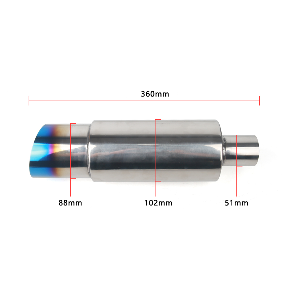 Car Motorbike Exhaust Systems  - Exhaust Muffler Stainless Steel Universal review and price