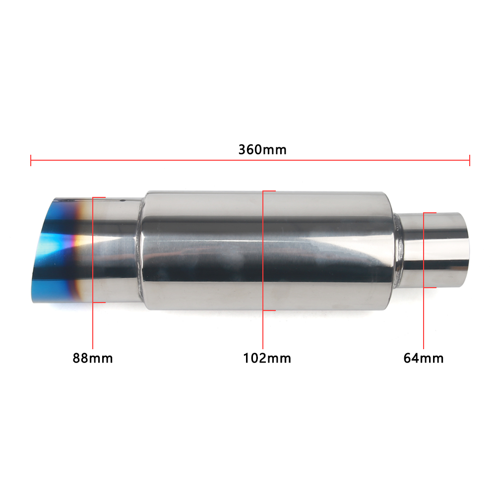 Car Motorbike Exhaust Systems  - Exhaust Muffler Stainless Steel Universal review and price