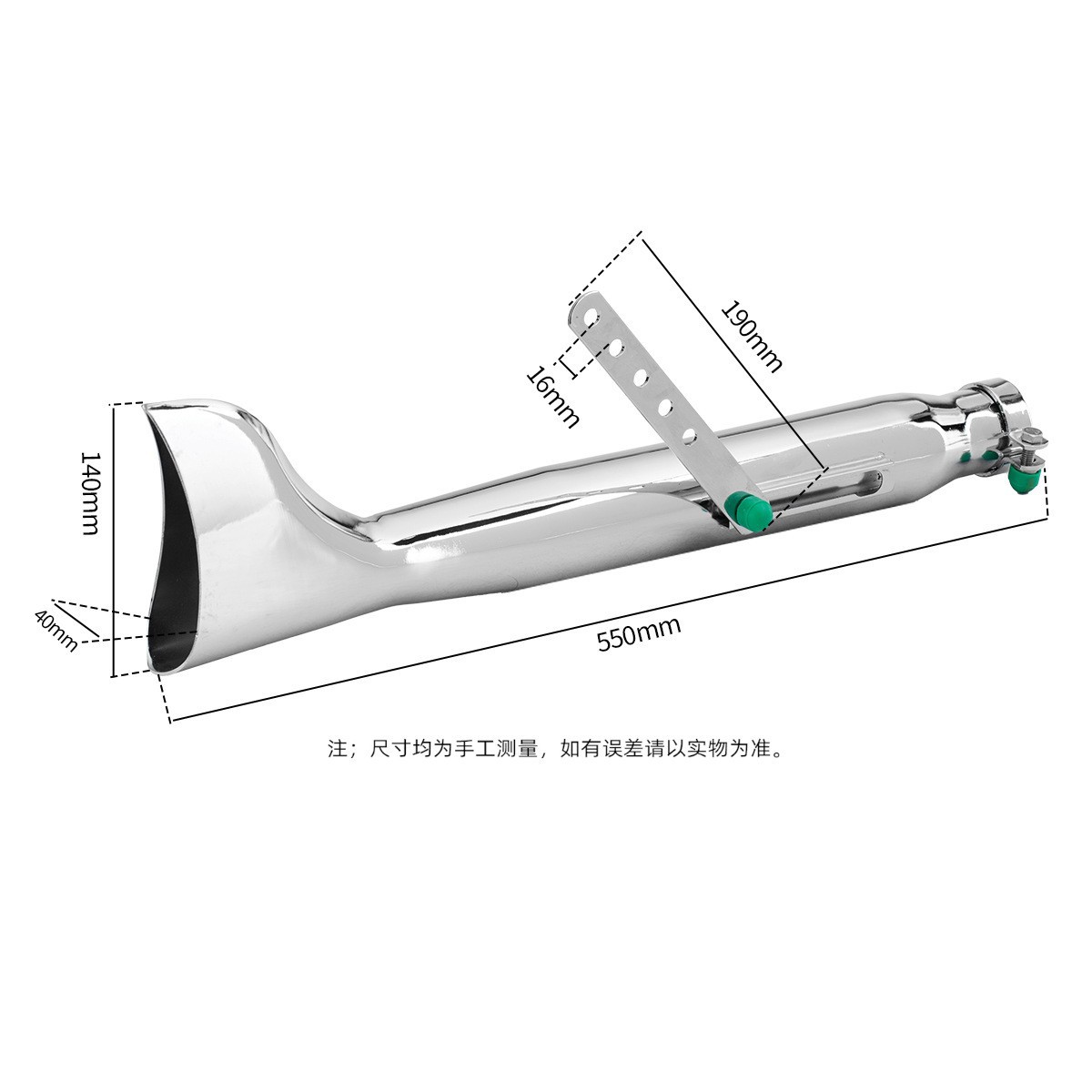 For Universal Motorcycle Retro - Exhaust Muffler Stainless Steel Universal review and price
