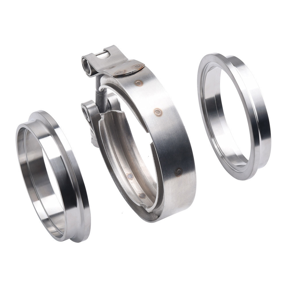 2' 2.25' 2.5' 2.75' Stainless  - Exhaust V Band Clamp Flange Kit Stainless review and price