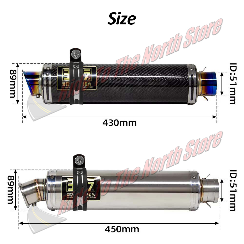 51MM Inlet Universal Longer Yo - Exhaust Muffler Stainless Steel Universal review and price
