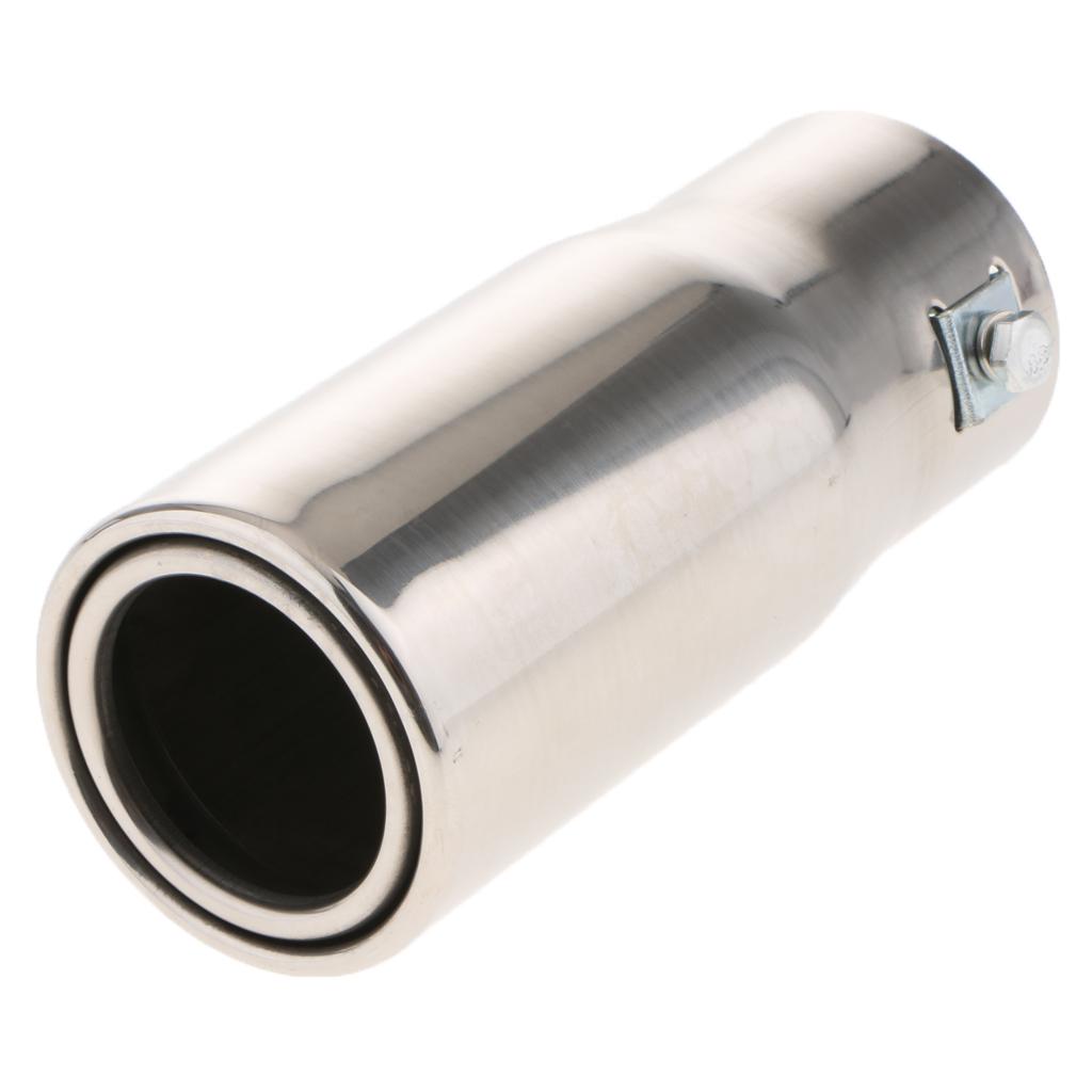 1PC 30-50mm Inlet Stainless St - Exhaust Muffler Stainless Steel Universal review and price