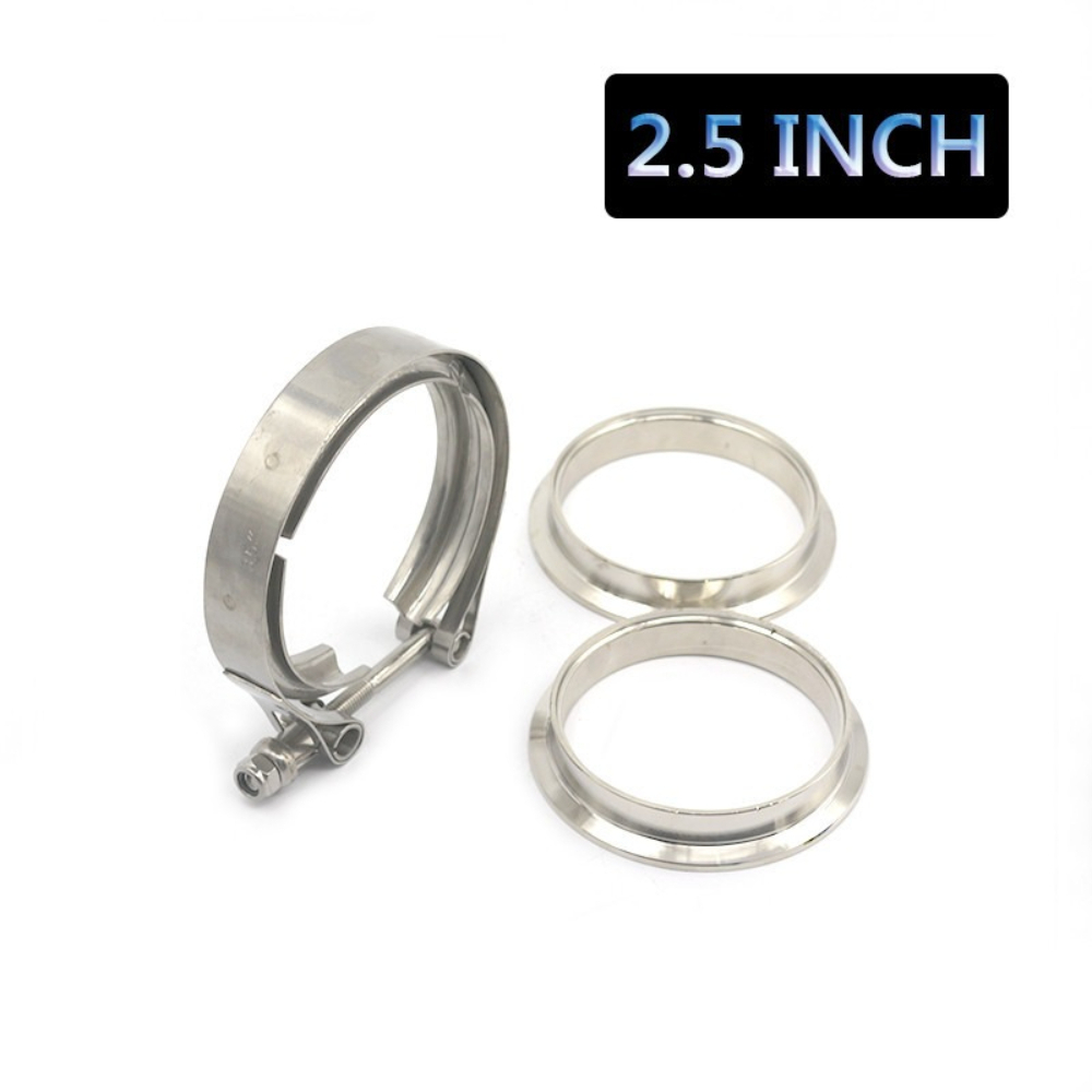 76mm Turbo Exhaust Vband V Cla - Exhaust V Band Clamp Flange Kit Stainless review and price