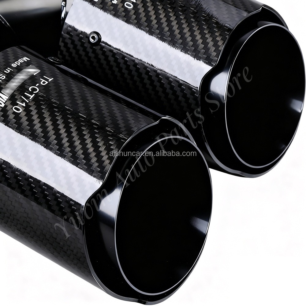 Universal Dual Exhaust Tip Y-P - Exhaust Tips Dual Outlet Carbon Fiber 63Mm review and price