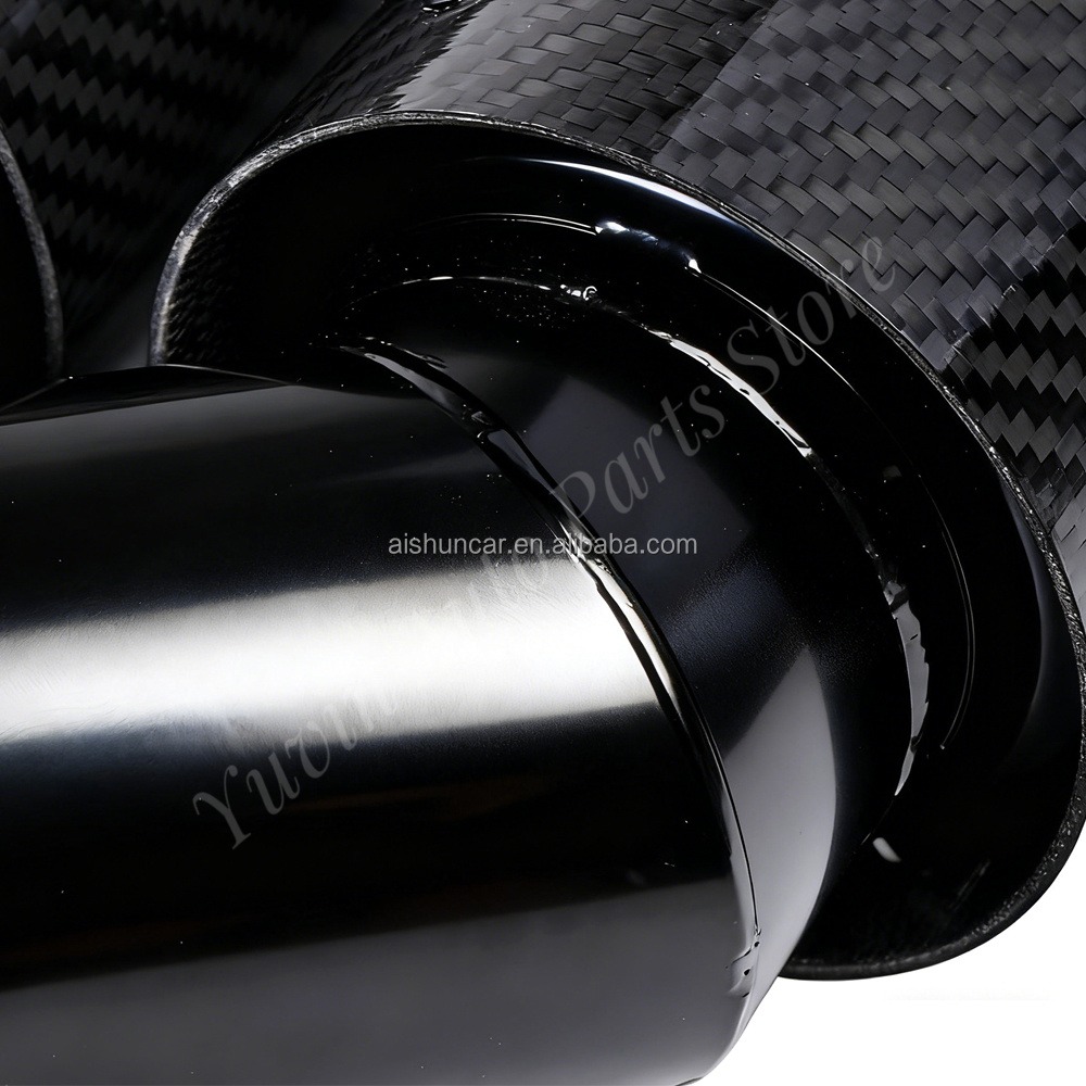 Universal Dual Exhaust Tip Y-P - Exhaust Tips Dual Outlet Carbon Fiber 63Mm review and price