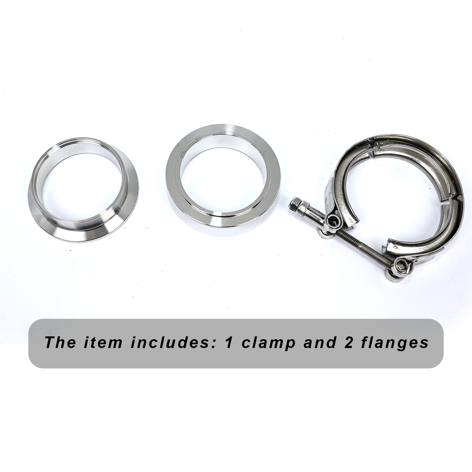 Universal 304 Stainless Steel  - Exhaust V Band Clamp Flange Kit Stainless review and price